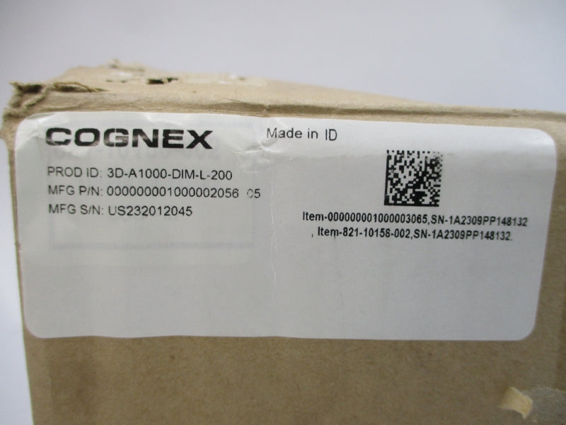COGNEX 3D-A1000-DIM-L-200 000000001000002056-05 24VDC 1.5A REV. 03 NSMP