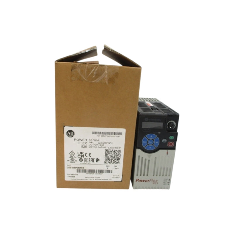 ALLEN BRADLEY 25B-D6P0N104 SER. A F/W 7.001 323-528VAC 7.5A NSMP