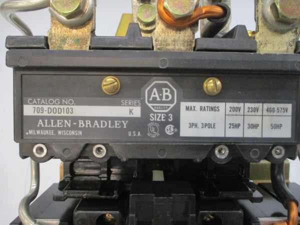 ALLEN BRADLEY 709-DOD103 SER. K 110/120V NSNP