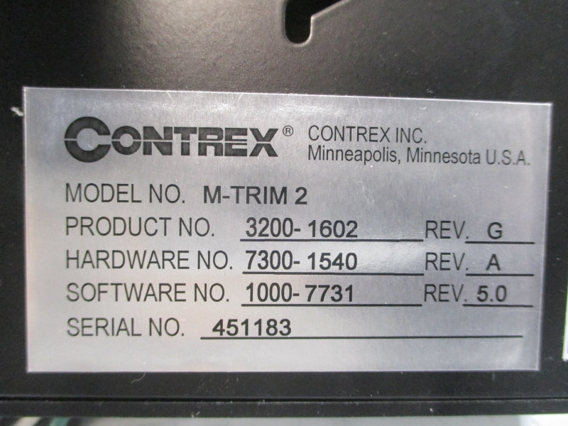 CONTREX M-TRIM-2 3200-1602 115/230VAC 0.1A REV. G NSNP