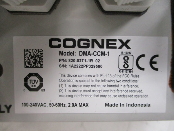 COGNEX DMA-CCM-1 820-0271-1R 100-240VAC 2.0A REV. 01 NSMP