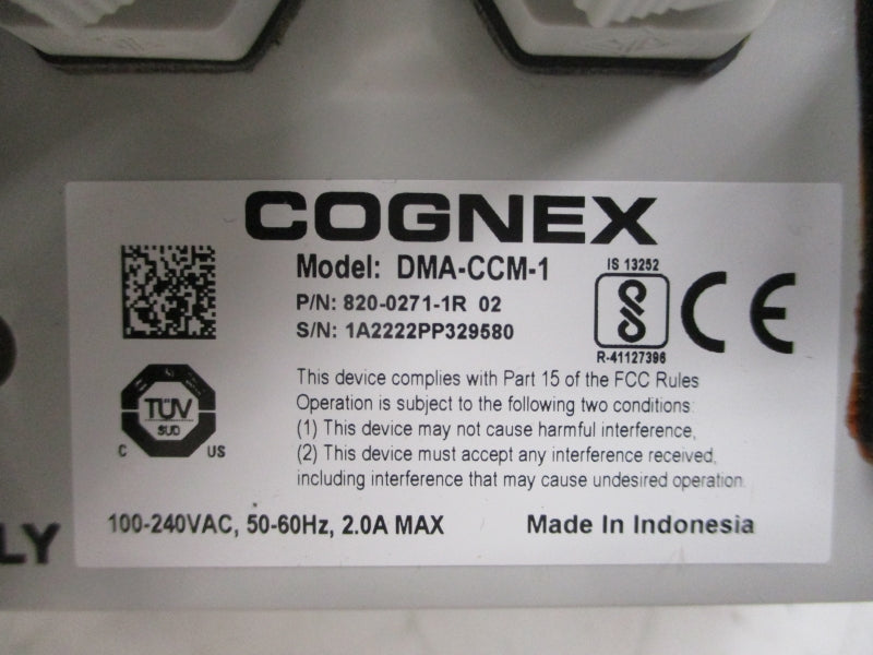 COGNEX DMA-CCM-1 820-0271-1R 100-240VAC 2.0A REV. 01 NSMP