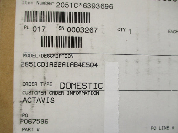 ROSEMOUNT 2051CD1A22A1AB4E5Q4 10.5-42.4VDC 2000PSI NSMP