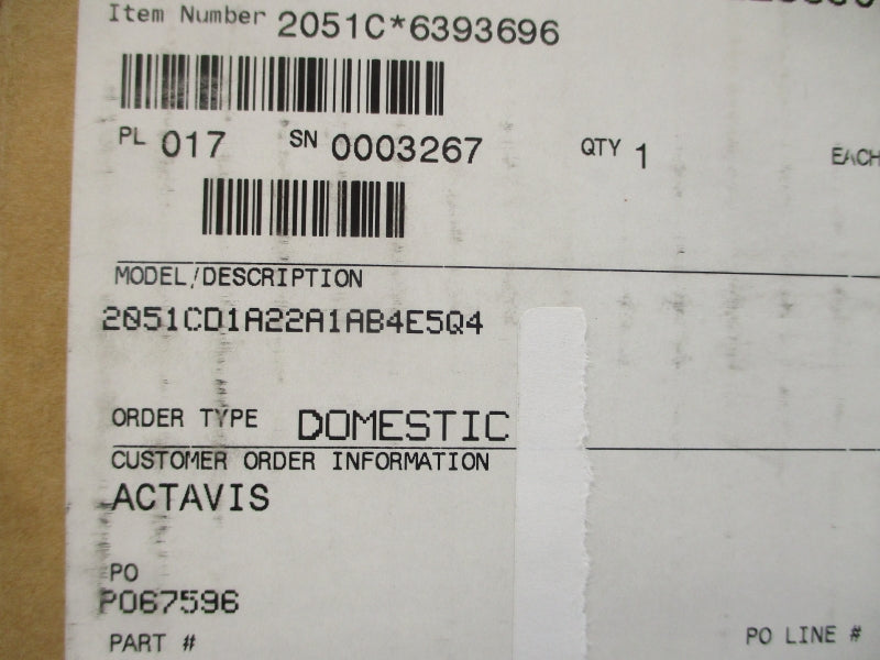 ROSEMOUNT 2051CD1A22A1AB4E5Q4 10.5-42.4VDC 2000PSI NSMP
