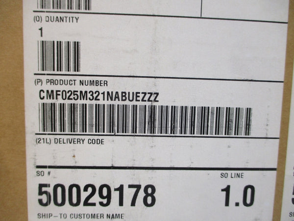 MICRO MOTION CMF025M321NABUEZZZ 17.3V 850PSI NSMP