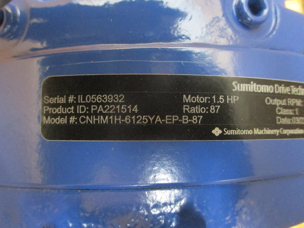 SUMITOMO DRIVE TECHNOLOGIES PA221514 CNHM1H-6125YA-EP-B-87 HN2252551 230/460V 4.15/2.08A NSMP
