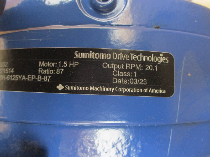 SUMITOMO DRIVE TECHNOLOGIES PA221514 CNHM1H-6125YA-EP-B-87 HN2252551 230/460V 4.15/2.08A NSMP