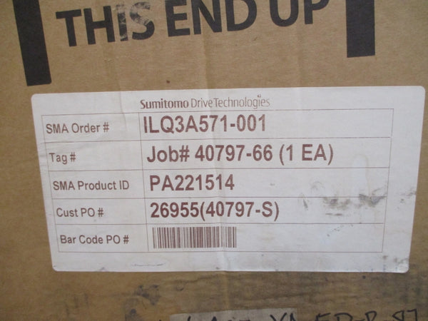 SUMITOMO DRIVE TECHNOLOGIES PA221514 CNHM1H-6125YA-EP-B-87 HN2252551 230/460V 4.15/2.08A NSMP