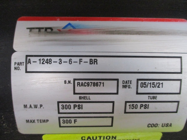 TTR A-1248-3-6-F-BR 150/300PSI NSMP