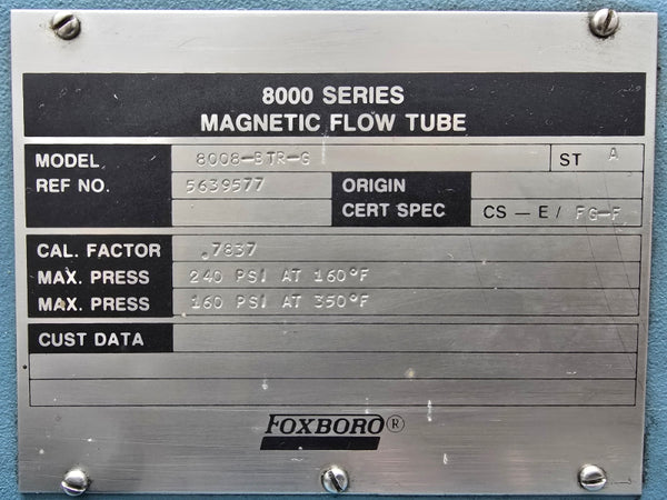 FOXBORO 8008-BTR-G 160/240PSI NSNP