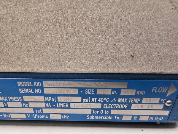 FISCHER&PORTER IOD1465CE18PB21KW13CA2 SIZE 8 285PSI NSNP