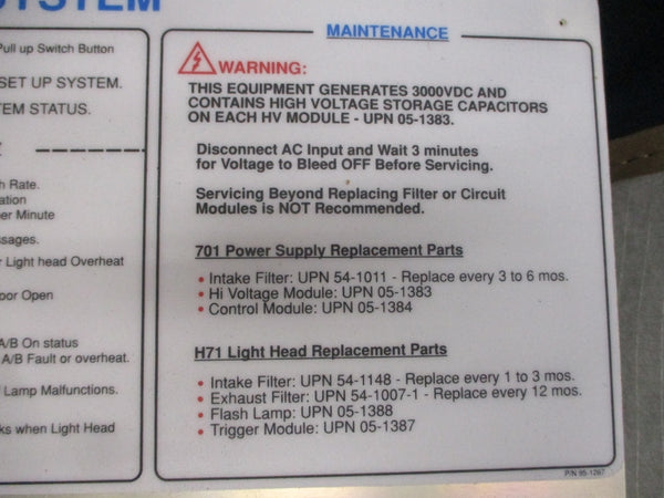 UNILUX INC CENTURION 03-1105 0-10V NSNP