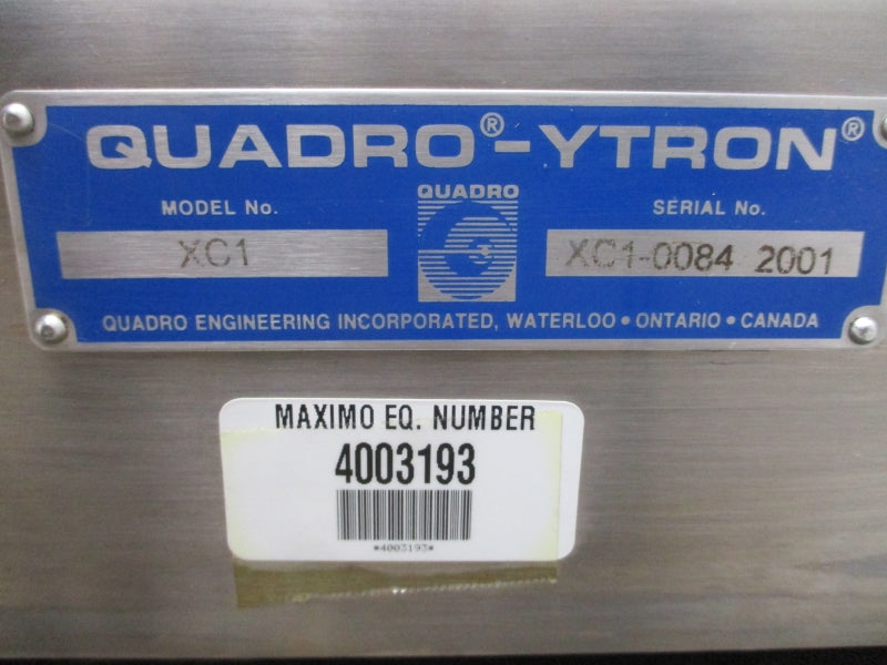 QUADRO ENGINEERING QUADRO-YTRON XC1 POWDER DISPERSER 4003193 NSNP