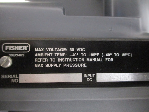 FISHER CONTROLS 1052 V200 SER. B SIZE 33 30VDC 65PSI NSNP
