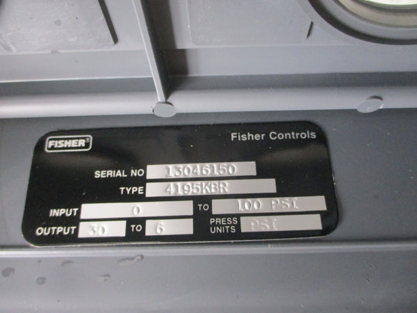 FISHER CONTROLS ET 667 SIZE 4 10-30PSI NSNP