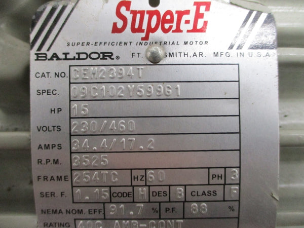 FRISTAM PUMPS FPX3532-175 W/ BALDOR CEM2394T 09C102Y599G1 230/460V 34.4/17.2A NSNP