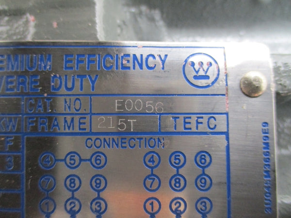 WESTINGHOUSE E0056 AEHEBG 5 HP 1155 RPM 230/460V 13/6.5A NSNP