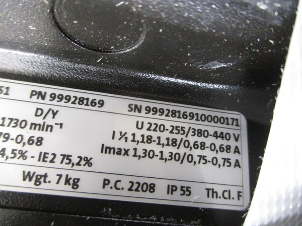 GRUNDFOS TP 32-80/4 A-F-A-BQQE-CX3 W/ MG71A4-14FF130-C1 220-255/380-440V 1.18-1.18/0.68-0.68A NSMP