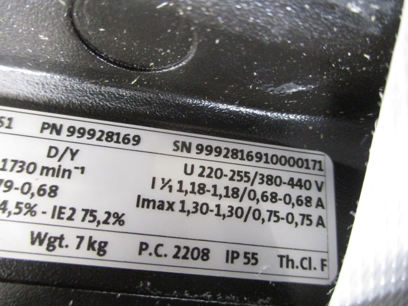 GRUNDFOS TP 32-80/4 A-F-A-BQQE-CX3 W/ MG71A4-14FF130-C1 220-255/380-440V 1.18-1.18/0.68-0.68A NSMP