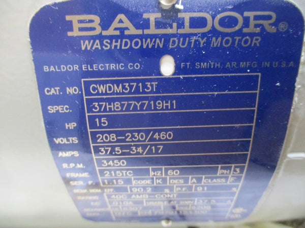 FRISTAM PUMPS FPX1742-200 W/ BALDOR CWDM3713T 37H877Y719H1 208-230/460V 37.5-34/17A NSMP