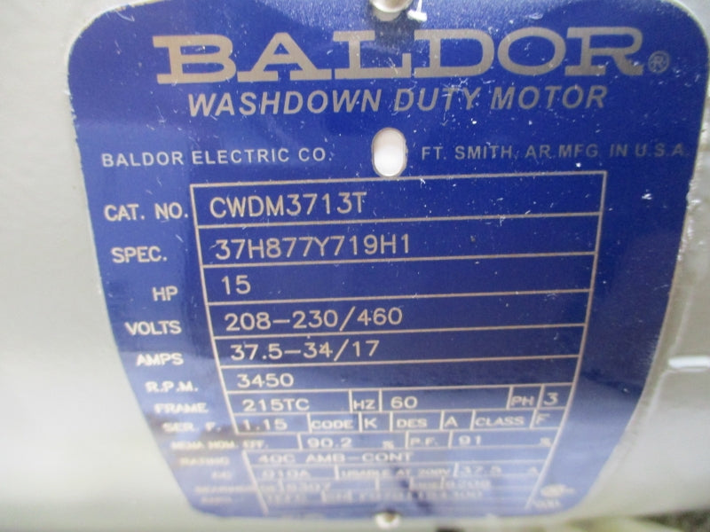 FRISTAM PUMPS FPX1742-200 W/ BALDOR CWDM3713T 37H877Y719H1 208-230/460V 37.5-34/17A NSMP