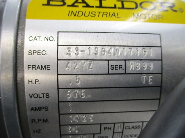 MONARCH HYDRAULICS M415-137-11B01C W/ BALDOR 33-1964W171G1 575V 1A UNMP