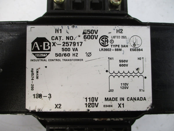 ALLEN BRADLEY X-257917 110/120V UNMP