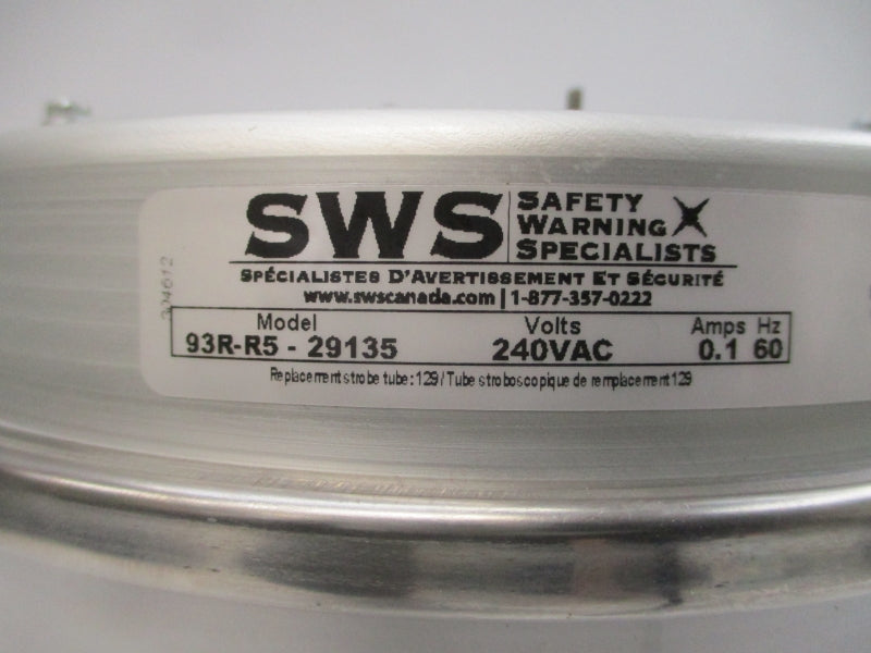 SWS 93R-R5-29135 240VAC 0.1A (NO BULB) NSNP