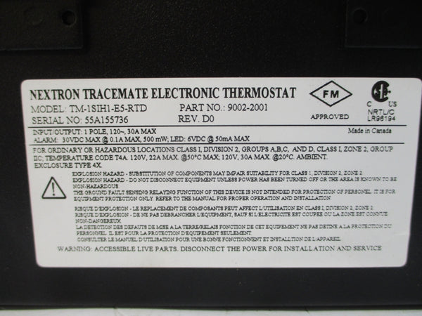 NEXTRON TM-1SIH1-E5-RTD 9002-2001 120V 30A REV. D0 NSNP