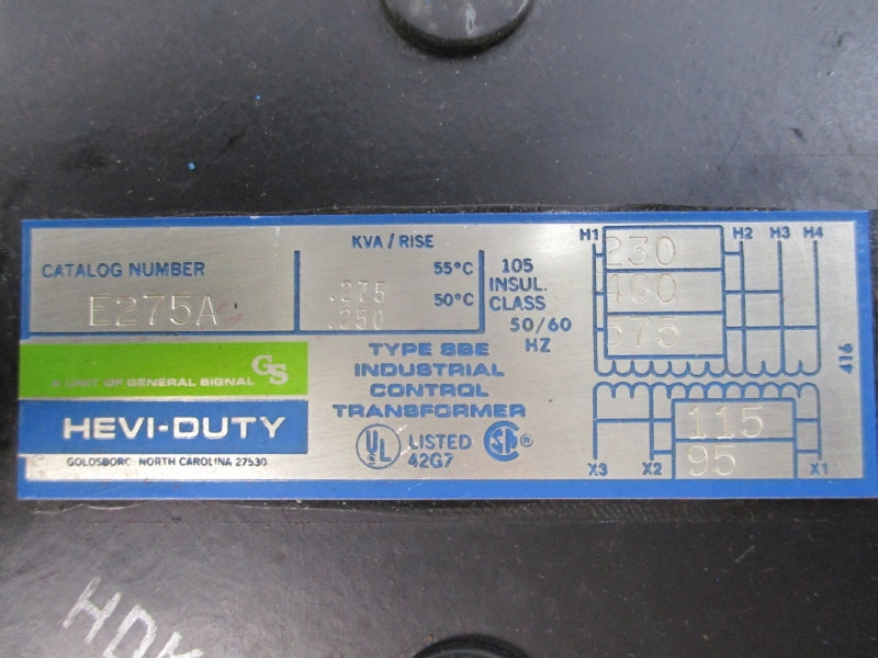 HEVI-DUTY E275A 575V UNMP