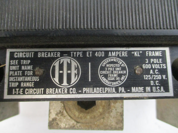ITE ET400 KL 600VAC 400A UNMP