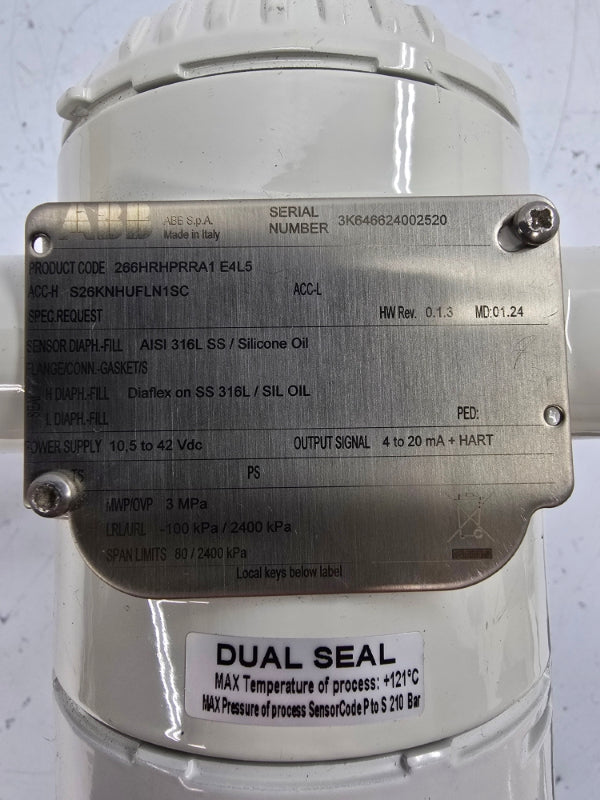 ABB 266HRHPRRA1E4L5 S26KNHUFLN1SC 10.5-42VDC REV. 0.1.3 NSNP
