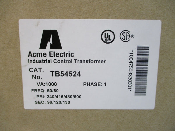 ACME ELECTRIC TB54524 240/480V REV. A00 NSMP