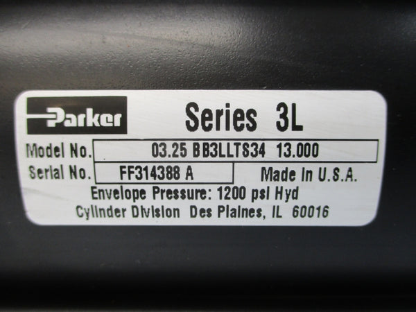 PARKER 03.25-BB3LLTS34-13.000 SER. 3L 1200PSI NSNP