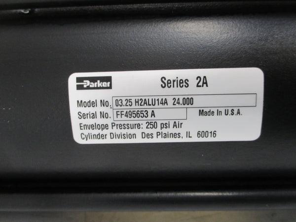 PARKER 03.25-H2ALU14A-24.000 SER. 2A 250PSI NSNP