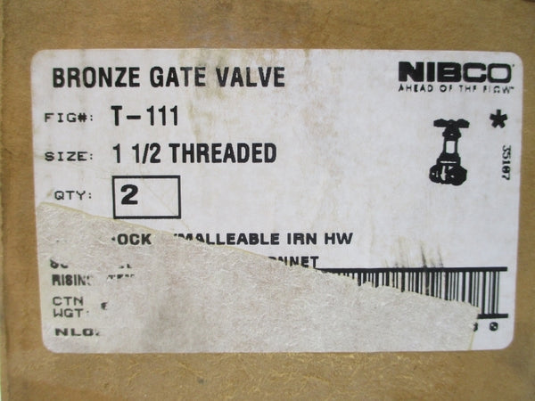 NIBCO T-111 1-1/2" (PKG OF 2) NSMP