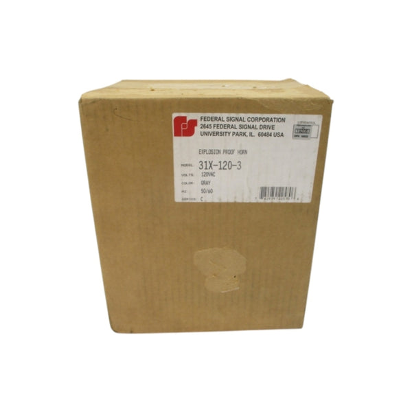 FEDERAL SIGNAL 31X-120-3 SER. C 120VAC (GRAY) NSFS