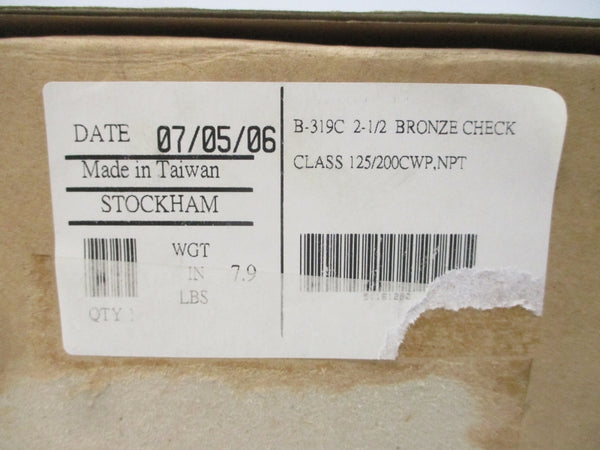 STOCKHAM B-319C 2-1/2" NSMP