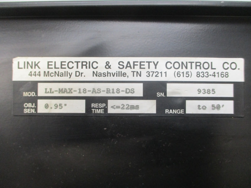 LINK ELECTRIC & SAFETY CONTROL LL-MAX-18-AS-R18-DS UNMP