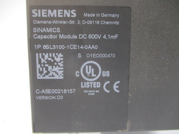 SIEMENS 6SL3100-1CE14-0AA0 600VDC NSNP