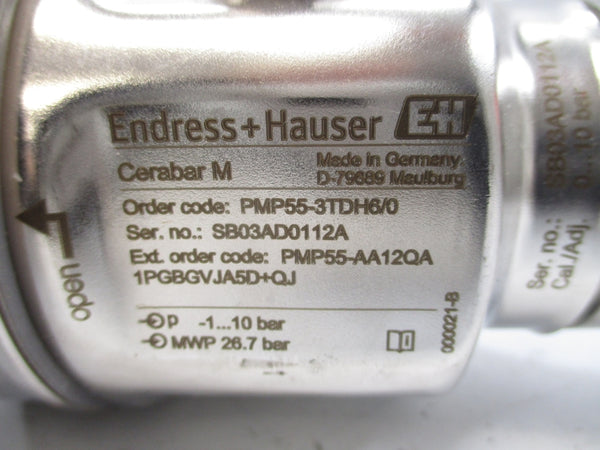 ENDRESS + HAUSER PMP55-3TDH6/0 11.5-45VDC REV. 1 NSNP