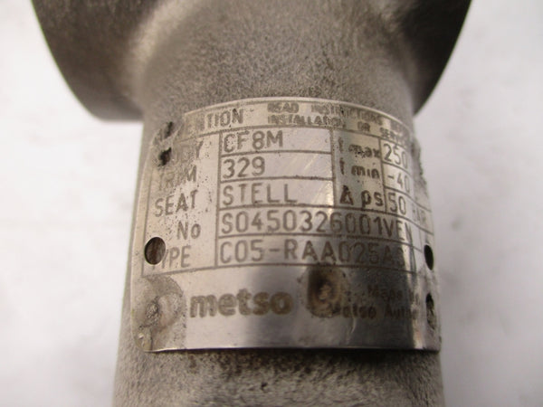METSO C05-RAA025AS ND9102HN-KCE07 EC05 30VDC 20-115PSI REV. 4.0 NSNP