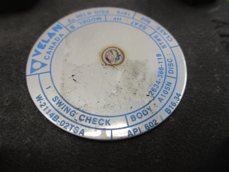 VELAN W-2114B-02TSA 1975PSI 1" NSNP
