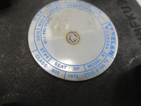 VELAN W-2114B-02TSA 1975PSI 1" NSNP