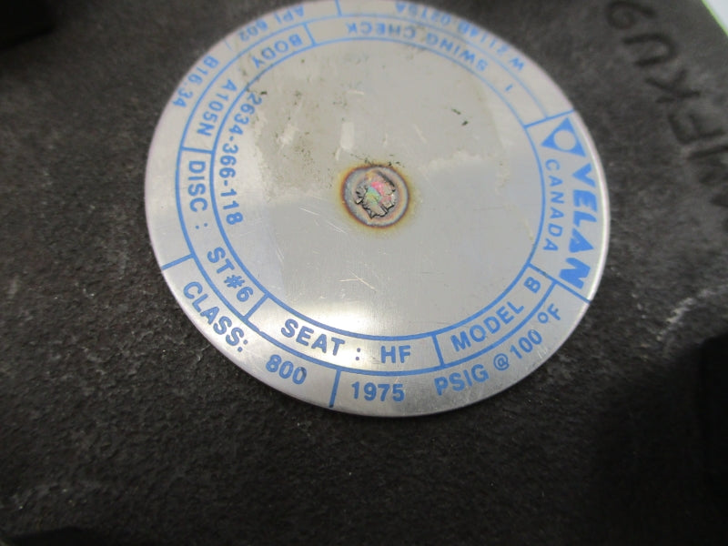 VELAN W-2114B-02TSA 1975PSI 1" NSNP