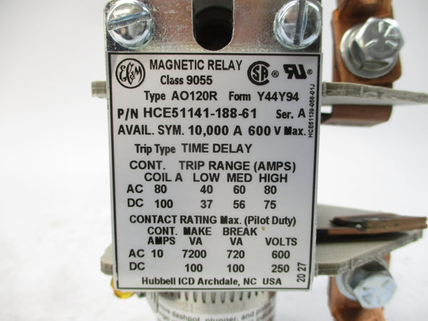 HUBBELL 9055-AO120R HCE51141-188-61 SER. A 600V 100A NSMP