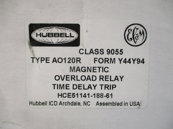 HUBBELL 9055-AO120R HCE51141-188-61 SER. A 600V 100A NSMP