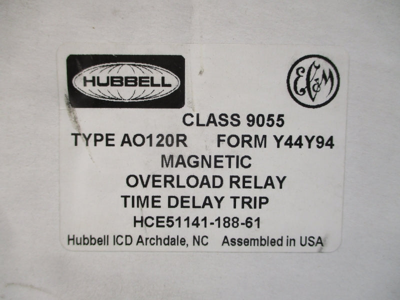 HUBBELL 9055-AO120R HCE51141-188-61 SER. A 600V 100A NSMP