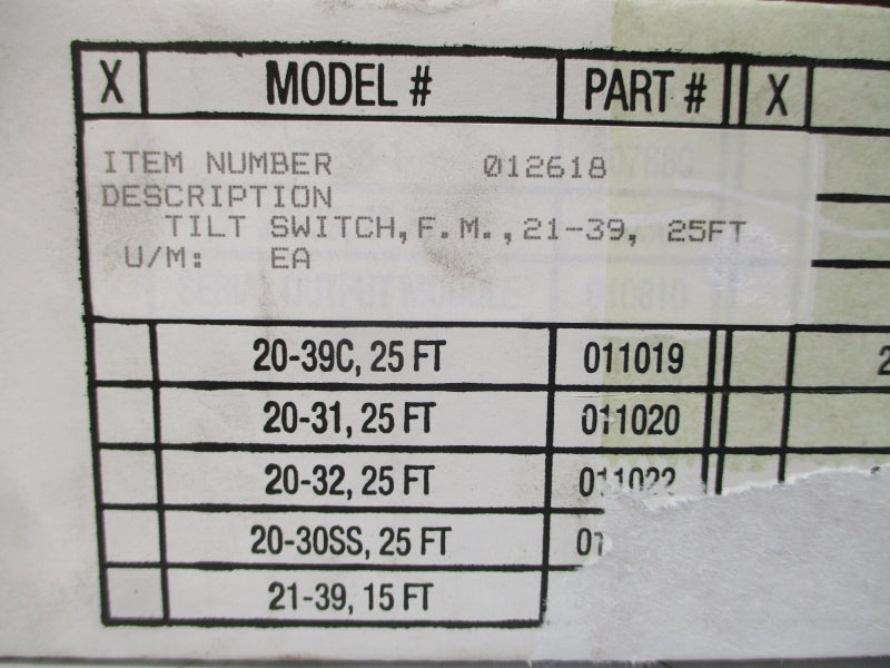 THERMO FISHER SCIENTIFIC 21-39 25FT NSMP