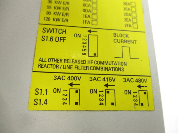 SIEMENS 6SN1145-1BB00-0EA1 480VAC UNMP